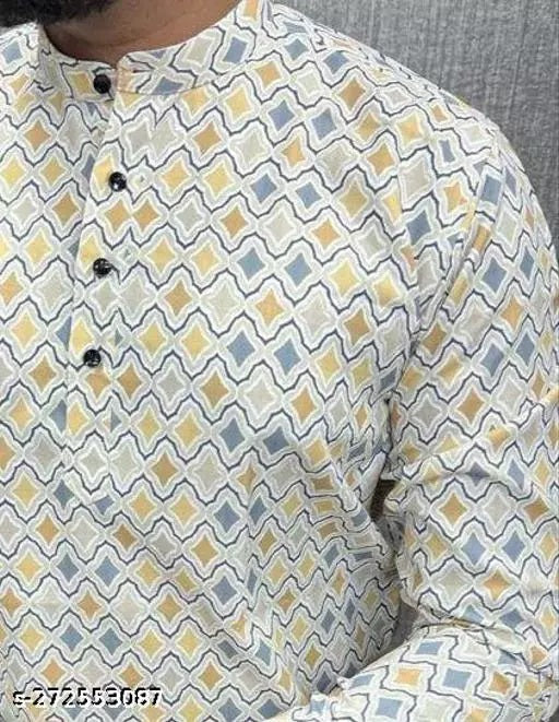 Multicolor Printed Short Kurta