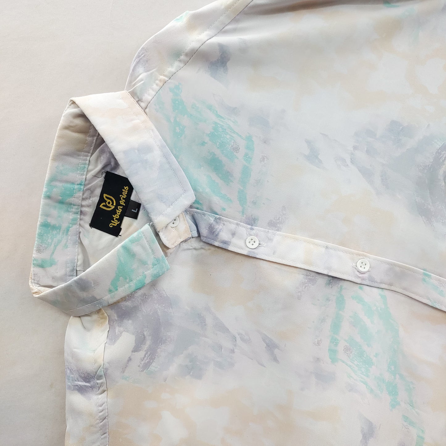 Multicolor Printed Slim Fit Reyon Shirt For Men