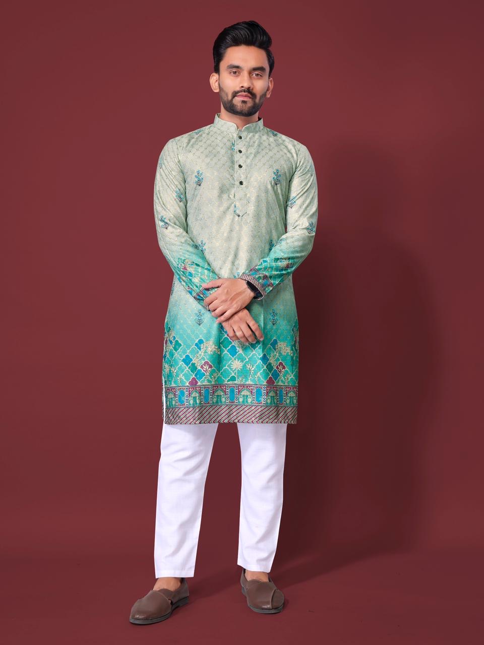Reyon cotton Kurta For Men