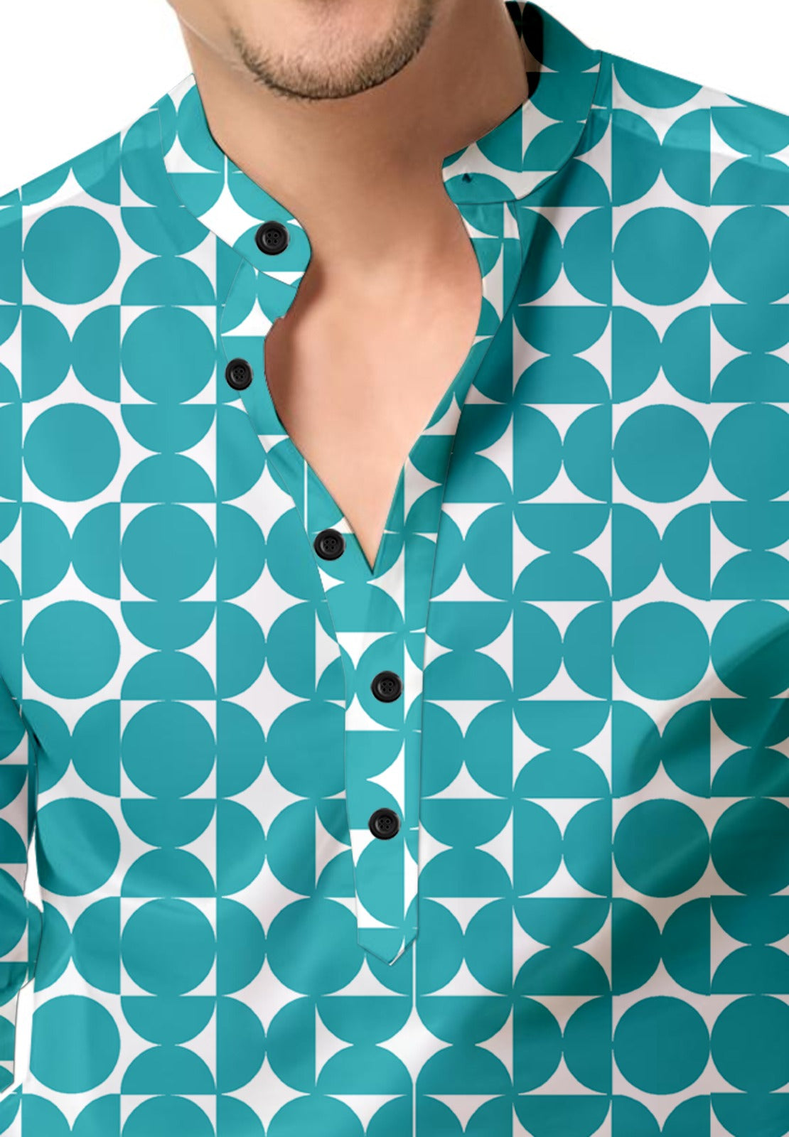 Rama Printed Short Kurta