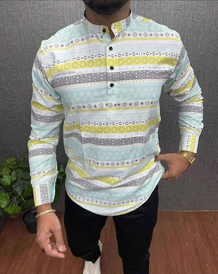 Multicolor Printed Short kurta