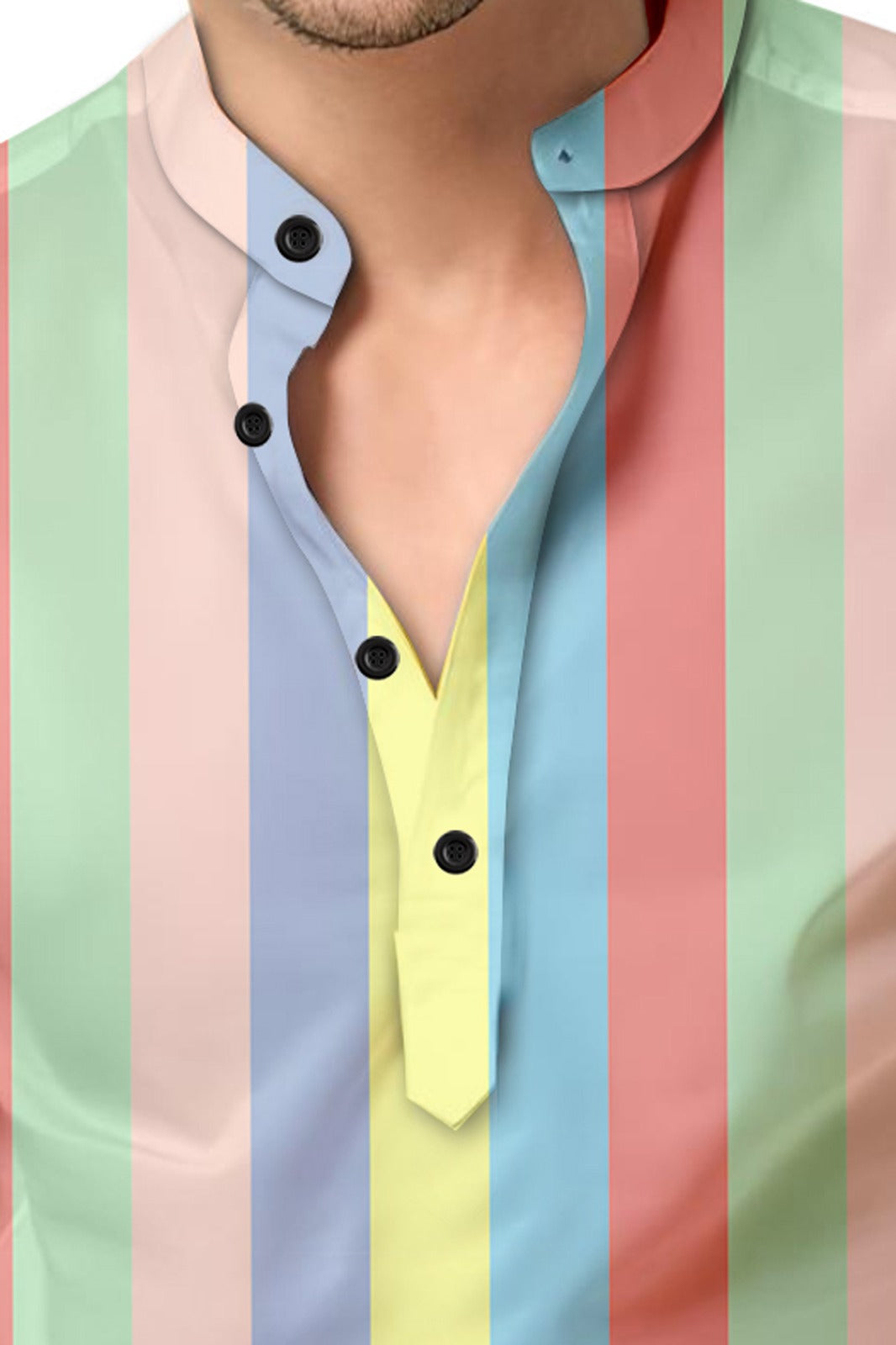 Stripe Multicolor Short kurta