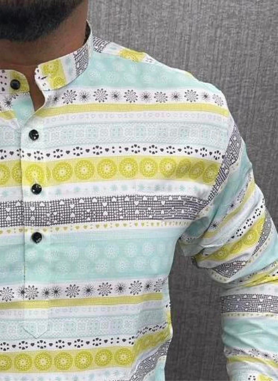 Multicolor Printed Short kurta