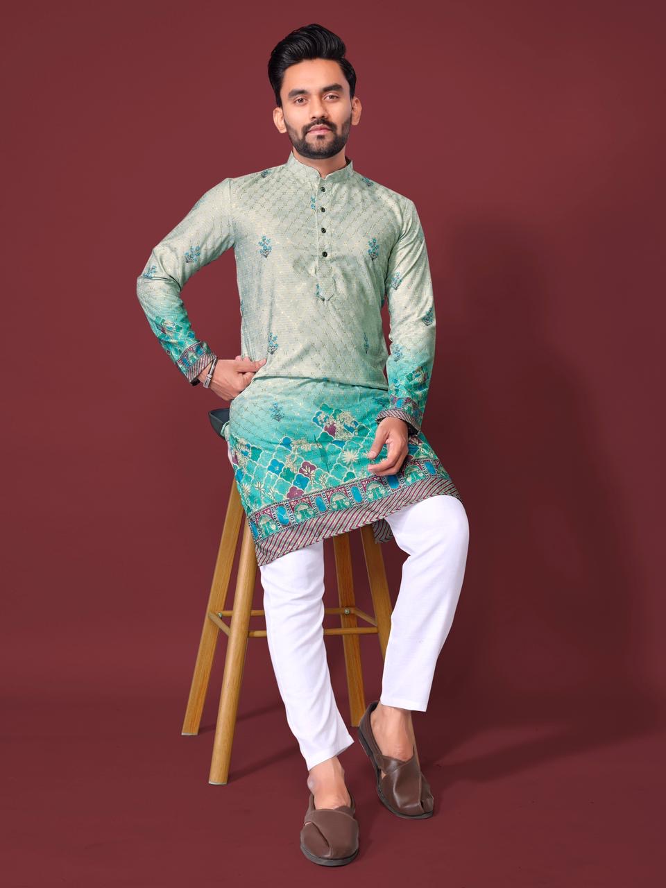 Reyon cotton Kurta For Men