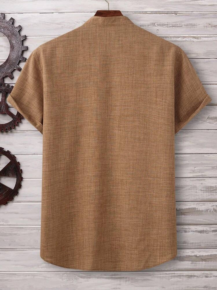 PREMIUM LINEN HALF SLEEVE KURTA SHIRT