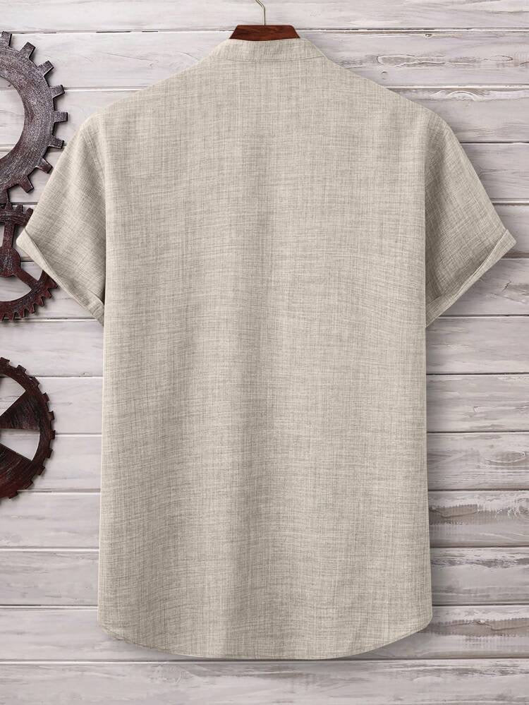 PREMIUM LINEN HALF SLEEVE KURTA SHIRT