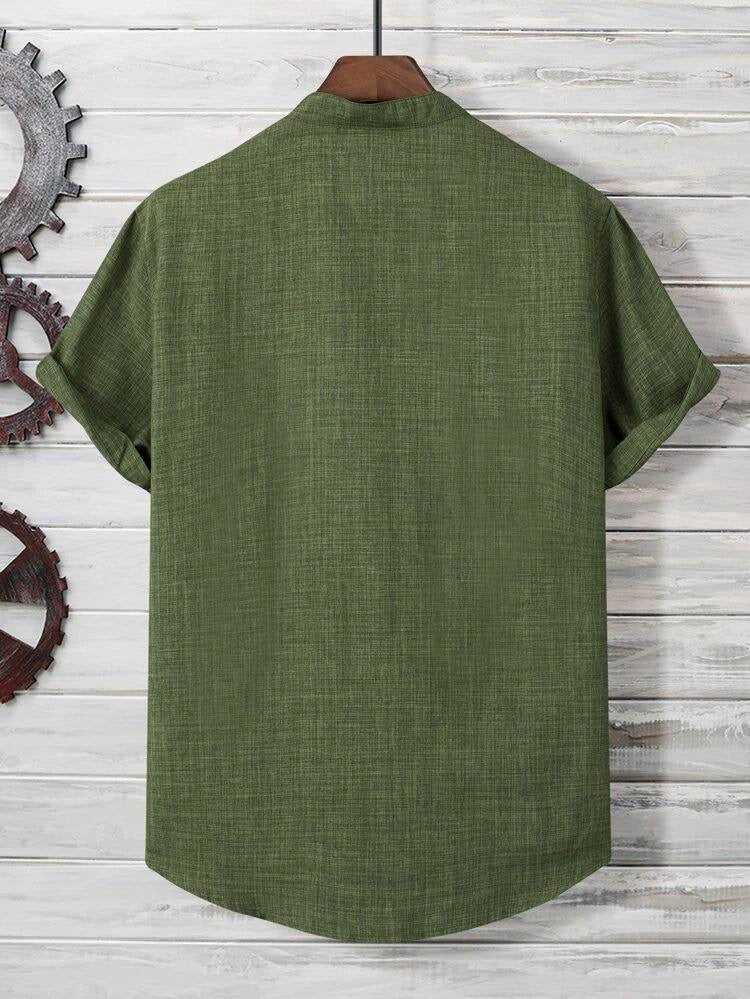 PREMIUM LINEN HALF SLEEVE KURTA SHIRT