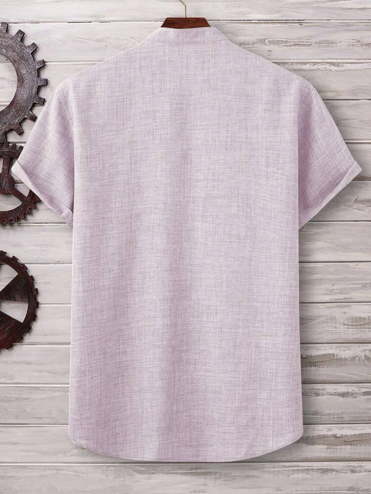 PREMIUM LINEN HALF SLEEVE KURTA SHIRT