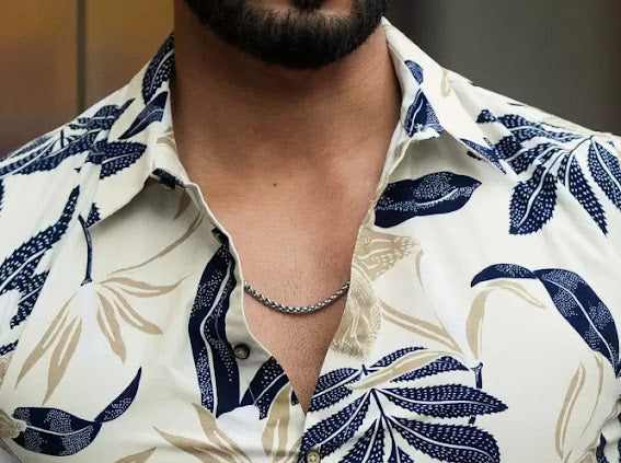 Flower Printed Lycra Shirt