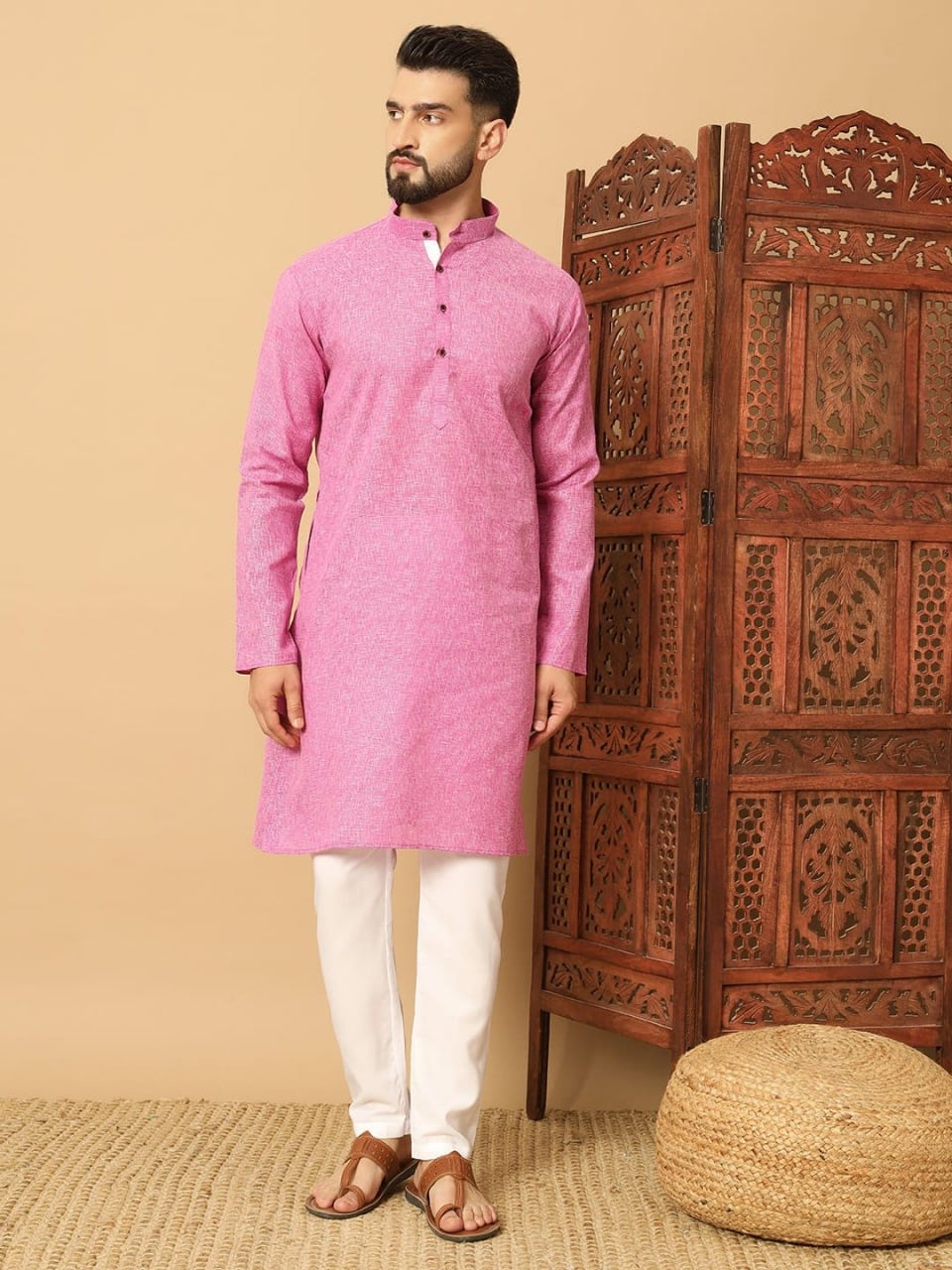 Khadi Cotton Kurta For Men