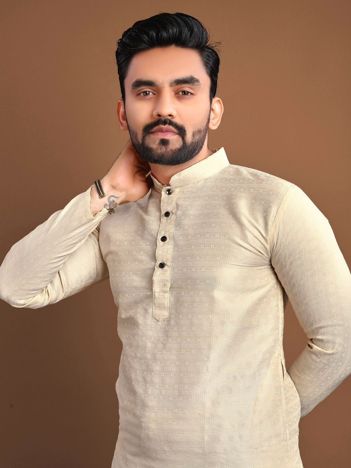 Kalki Jequard Elegant Kurta pyjama for Men