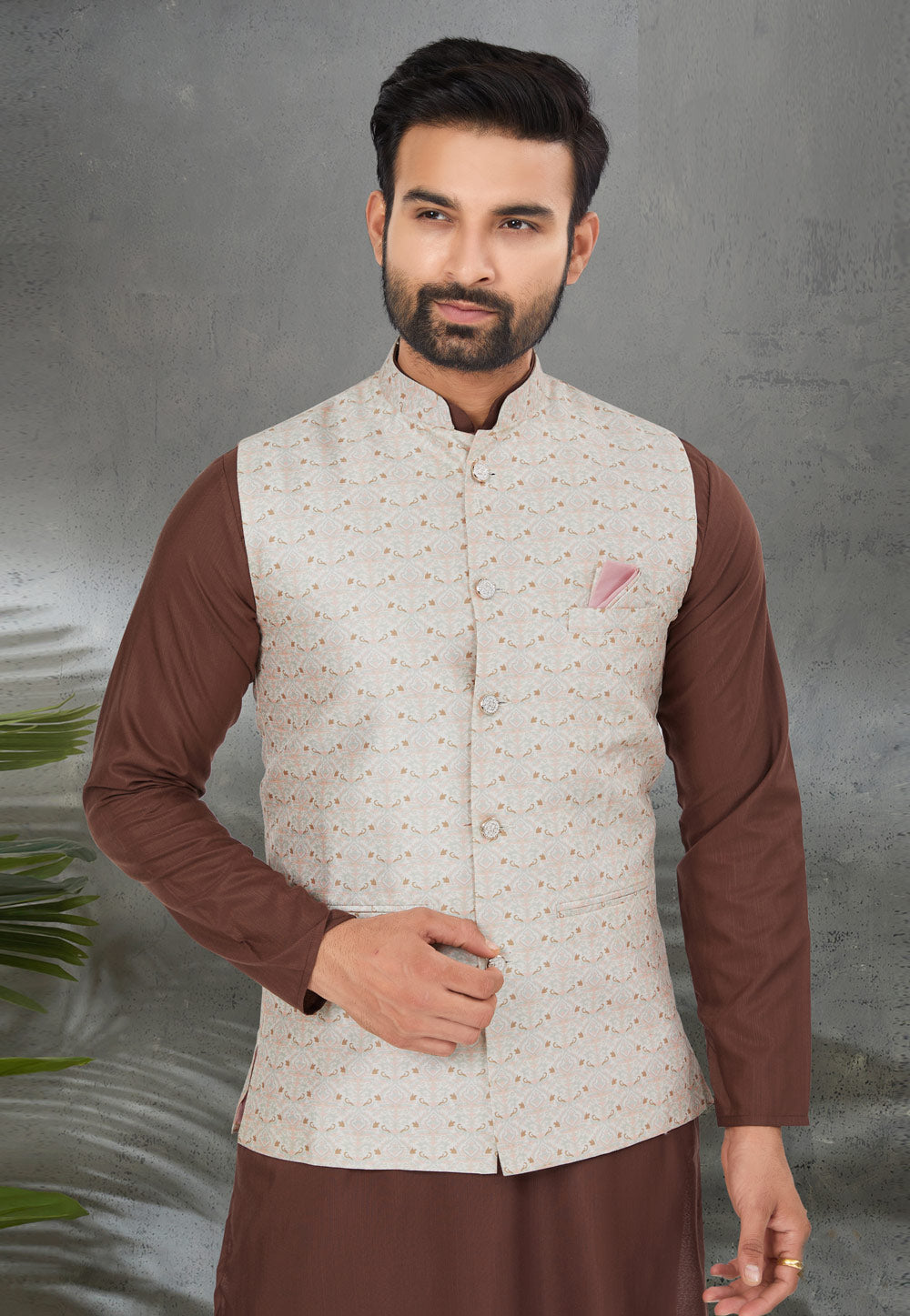 Modi Silk Jacket For Men For Sangeet and Wedding