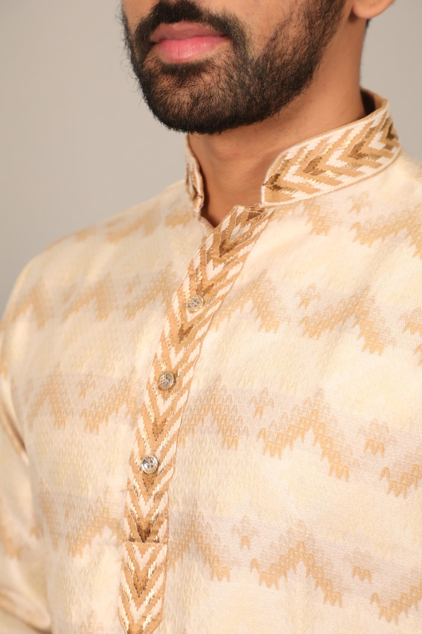 Morpankh Silk Kurta Pajama For Men