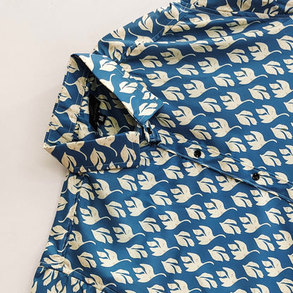 Printed Slim Fit Reyon Shirt For Men
