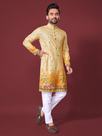 Reyon cotton Kurta For Men