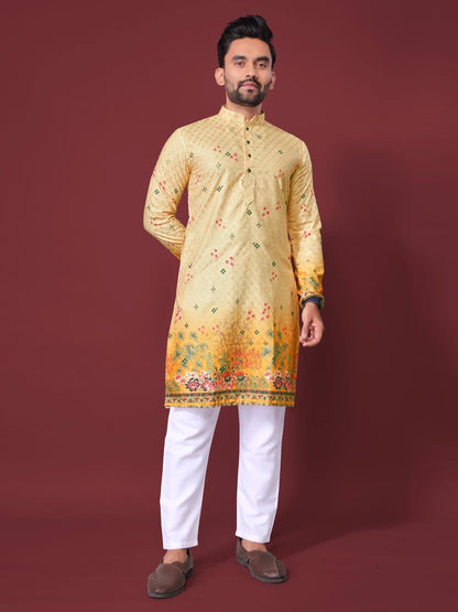 Reyon cotton Kurta For Men