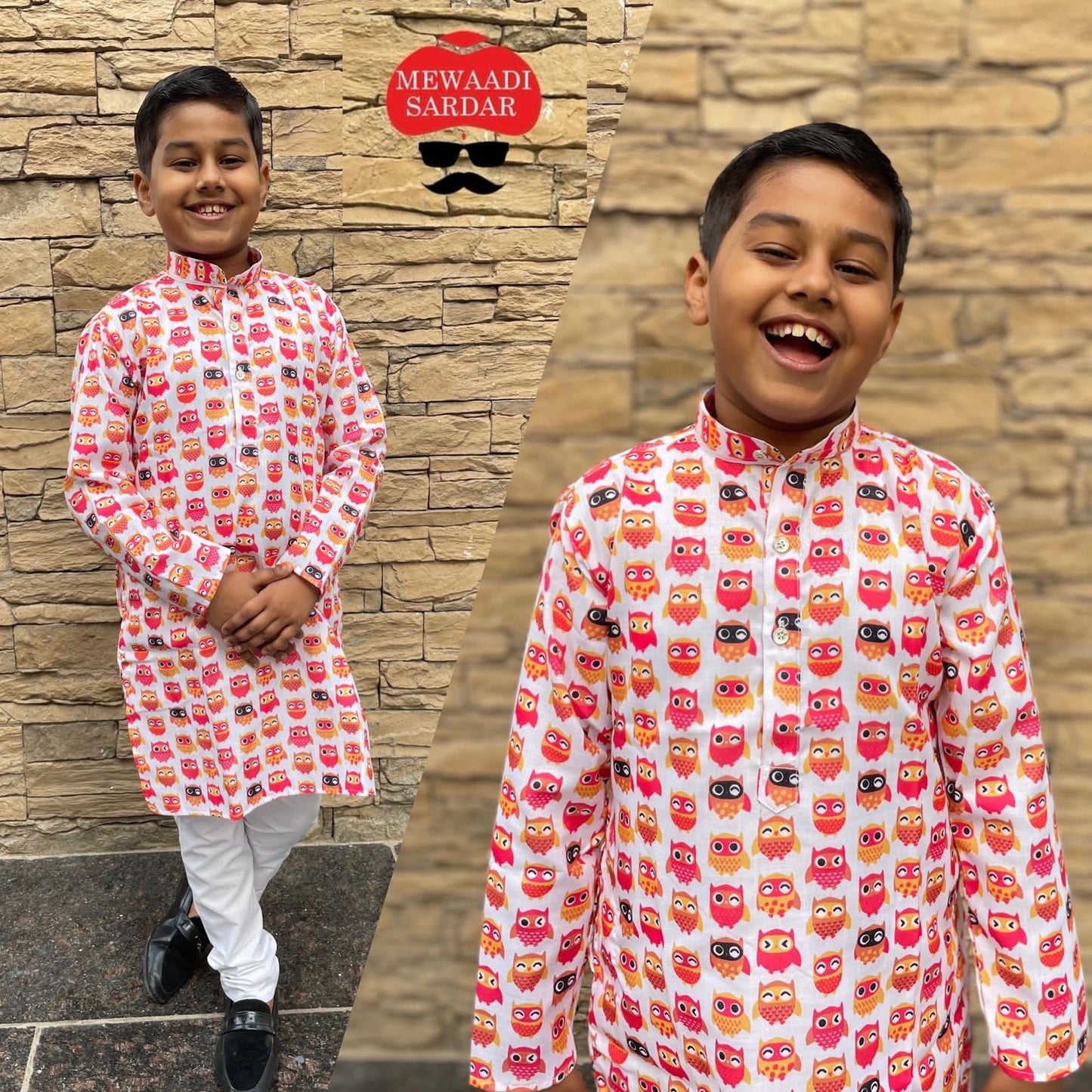 Little Master Cotton Printed Kid Kurta